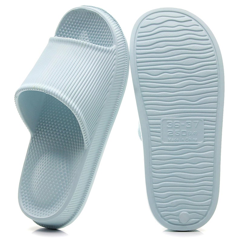 Crazy Lady Cloud Slippers for Women and Men Indoor & Outdoor Pillow Slippers Non Slip Quick Drying Shower Slides Bathroom Sandals Light Weight EVA Platform Environmental Friendly Casual Shoes, - Image 1